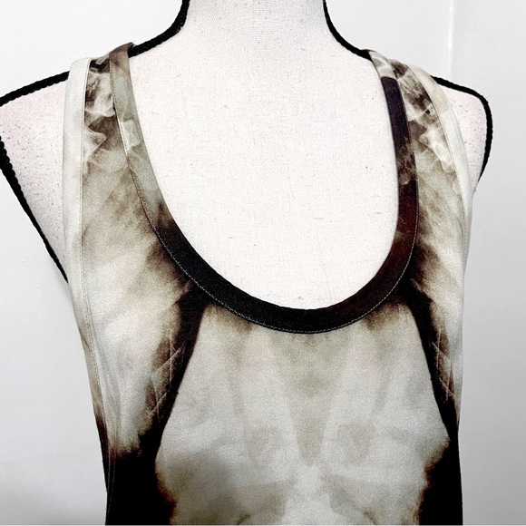 Haute Hippie Mirror Tie Dye Racerback Modal Tank Top Sz Small Brown - Picture 6 of 8
